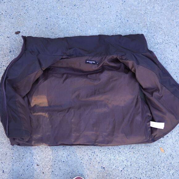 PLT Plus Cropped Puffer Vest XL Brown Utility Gorpcore Quilted Zip Front - Picture 11 of 16